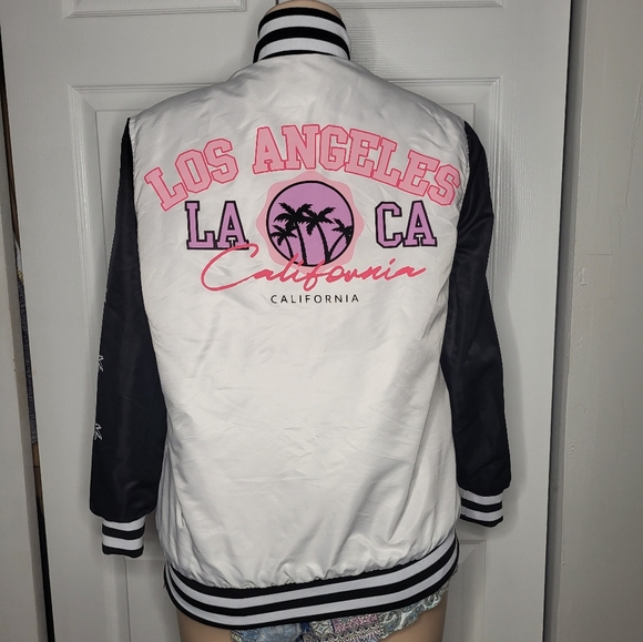 California LA Woven Bomber Jacket - Picture 2 of 11